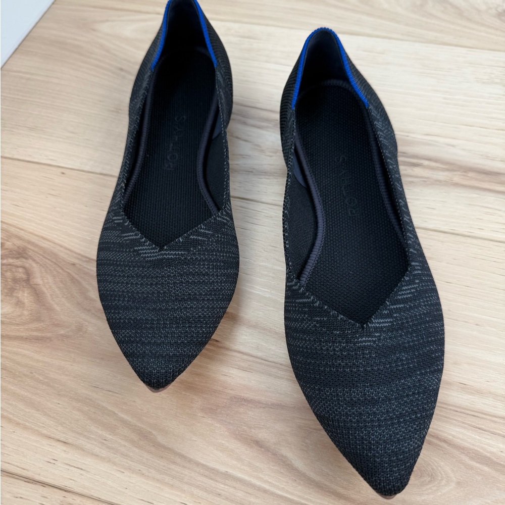 Rothy's Black and Gray Women's Flats